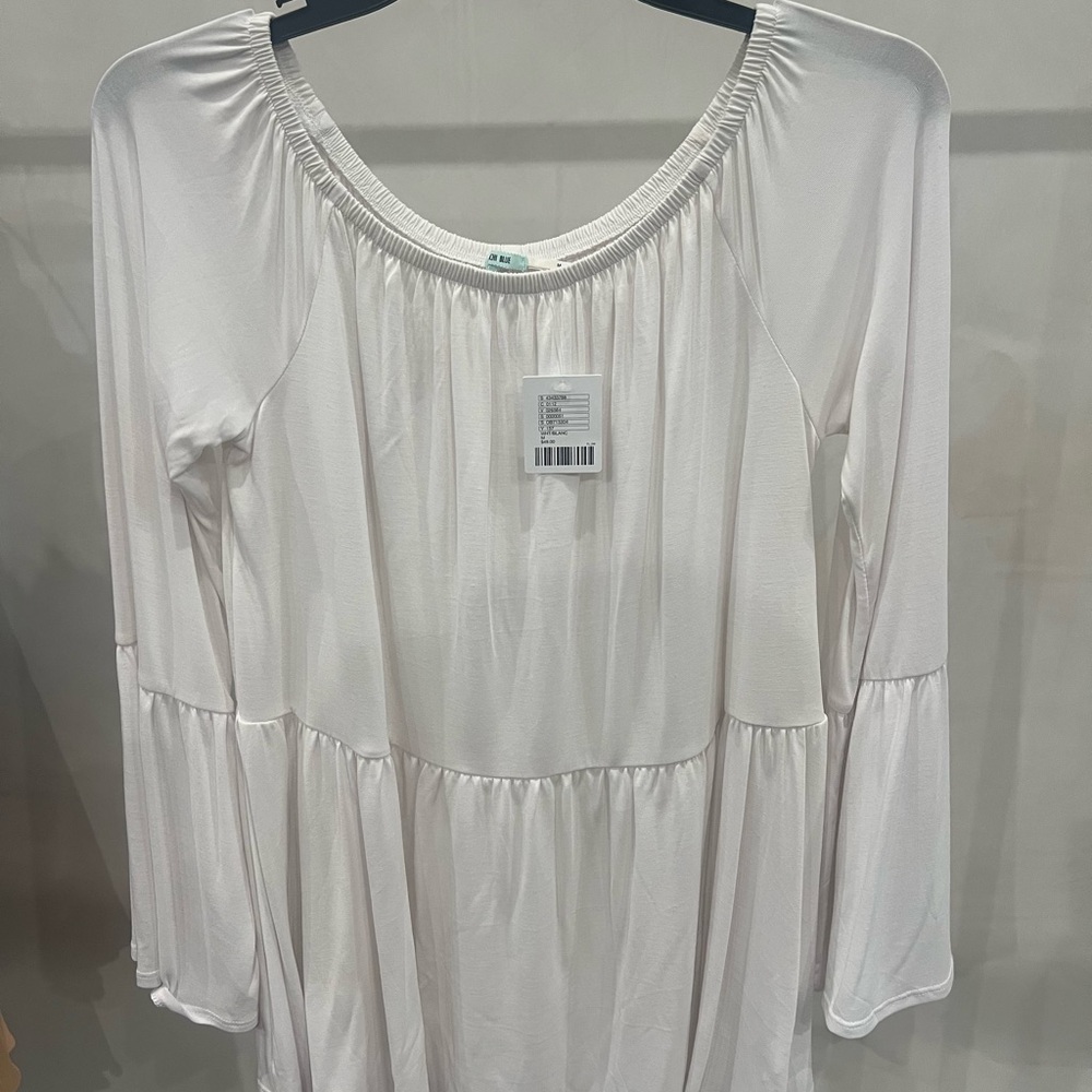 Urban Outfitters Cream Tiered Blouse